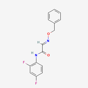 molecular formula C15H12F2N2O2 B2710962 2-[(benzyloxy)imino]-N-(2,4-difluorophenyl)acetamide CAS No. 866043-49-4