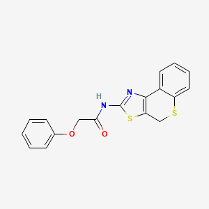 molecular formula C18H14N2O2S2 B2710968 2-phenoxy-N-(4H-thiochromeno[4,3-d]thiazol-2-yl)acetamide CAS No. 681232-35-9