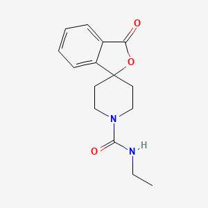 molecular formula C15H18N2O3 B2710975 N-乙基-3-氧代螺[2-苯并呋喃-1,4'-哌啶]-1'-甲酰胺 CAS No. 1797873-57-4