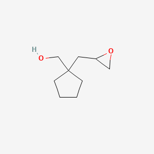 molecular formula C9H16O2 B2710976 {1-[(Oxiran-2-yl)methyl]cyclopentyl}methanol CAS No. 2089256-16-4