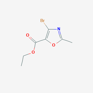 molecular formula C7H8BrNO3 B2710979 Ethyl 4-bromo-2-methyl-1,3-oxazole-5-carboxylate CAS No. 1934872-16-8