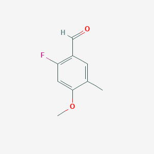 molecular formula C9H9FO2 B2711147 2-Fluoro-4-methoxy-5-methylbenzaldehyde CAS No. 1781804-90-7