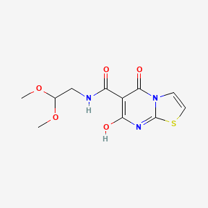 molecular formula C11H13N3O5S B2711158 N-(2,2-dimethoxyethyl)-7-hydroxy-5-oxo-5H-[1,3]thiazolo[3,2-a]pyrimidine-6-carboxamide CAS No. 898412-25-4
