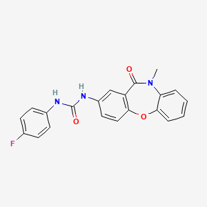 1-(4-Fluorophenyl)-3-(10-methyl-11-oxo-10,11-dihydrodibenzo[b,f][1,4]oxazepin-2-yl)urea