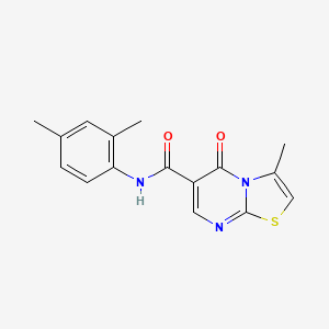 molecular formula C16H15N3O2S B2711171 N-(2,4-dimethylphenyl)-3-methyl-5-oxo-5H-[1,3]thiazolo[3,2-a]pyrimidine-6-carboxamide CAS No. 851945-65-8
