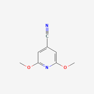 molecular formula C8H8N2O2 B2711175 2,6-Dimethoxyisonicotinonitrile CAS No. 1261269-80-0