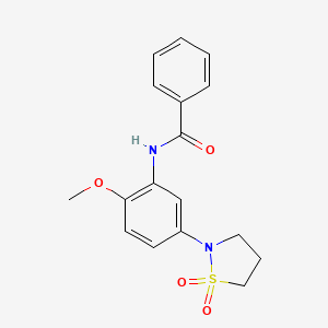 N-(5-(1,1-dioxidoisothiazolidin-2-yl)-2-methoxyphenyl)benzamide