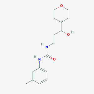1-(3-hydroxy-3-(tetrahydro-2H-pyran-4-yl)propyl)-3-(m-tolyl)urea
