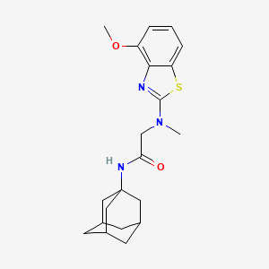 N-(adamantan-1-yl)-2-[(4-methoxy-1,3-benzothiazol-2-yl)(methyl)amino]acetamide