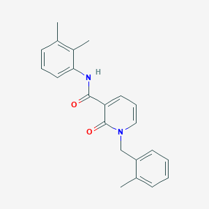 molecular formula C22H22N2O2 B2711211 N-(2,3-dimethylphenyl)-1-[(2-methylphenyl)methyl]-2-oxo-1,2-dihydropyridine-3-carboxamide CAS No. 946354-86-5