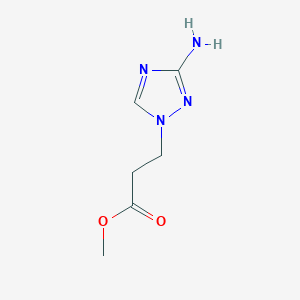 molecular formula C6H10N4O2 B2711217 Methyl 3-(3-amino-1h-1,2,4-triazol-1-yl)propanoate CAS No. 1342233-22-0