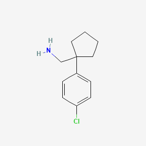 B2711219 (1-(4-Chlorophenyl)cyclopentyl)methanamine CAS No. 1050509-35-7; 75180-51-7