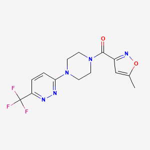 (5-Methyl-1,2-oxazol-3-yl)-[4-[6-(trifluoromethyl)pyridazin-3-yl]piperazin-1-yl]methanone