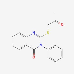 2-((2-oxopropyl)thio)-3-phenylquinazolin-4(3H)-one