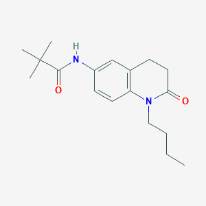 molecular formula C18H26N2O2 B2711247 N-(1-butyl-2-oxo-1,2,3,4-tetrahydroquinolin-6-yl)pivalamide CAS No. 951472-05-2