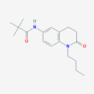 N-(1-butyl-2-oxo-1,2,3,4-tetrahydroquinolin-6-yl)pivalamide