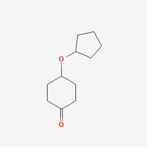 molecular formula C11H18O2 B2711252 4-(Cyclopentyloxy)cyclohexan-1-one CAS No. 1566478-08-7