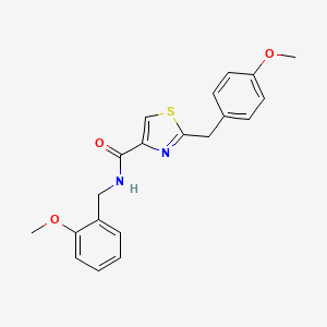 N-(2-methoxybenzyl)-2-(4-methoxybenzyl)-1,3-thiazole-4-carboxamide