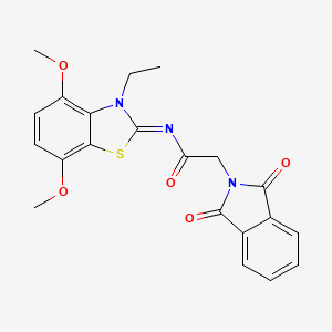 (Z)-2-(1,3-dioxoisoindolin-2-yl)-N-(3-ethyl-4,7-dimethoxybenzo[d]thiazol-2(3H)-ylidene)acetamide