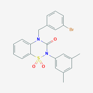 B2711294 4-(3-bromobenzyl)-2-(3,5-dimethylphenyl)-2H-benzo[e][1,2,4]thiadiazin-3(4H)-one 1,1-dioxide CAS No. 893789-46-3