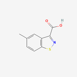 molecular formula C9H7NO2S B2711319 5-Methyl-1,2-benzothiazole-3-carboxylic acid CAS No. 50789-12-3
