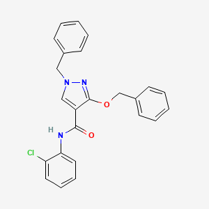 B2711333 1-benzyl-3-(benzyloxy)-N-(2-chlorophenyl)-1H-pyrazole-4-carboxamide CAS No. 1014088-91-5
