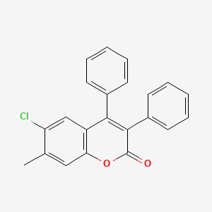 molecular formula C22H15ClO2 B2711381 6-Chloro-3,4-diphenyl-7-methylcoumarin CAS No. 220067-77-6