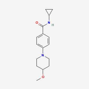 molecular formula C16H22N2O2 B2711384 N-cyclopropyl-4-(4-methoxypiperidin-1-yl)benzamide CAS No. 2034353-16-5
