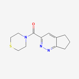 molecular formula C12H15N3OS B2711389 4-{5H,6H,7H-cyclopenta[c]pyridazine-3-carbonyl}thiomorpholine CAS No. 2415524-27-3