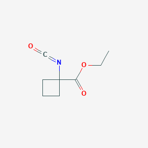molecular formula C8H11NO3 B2711399 Ethyl 1-isocyanatocyclobutane-1-carboxylate CAS No. 106366-62-5