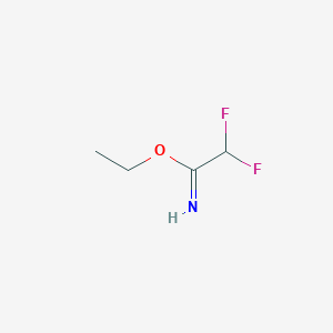 molecular formula C4H7F2NO B2711416 Ethyl 2,2-difluoroethanecarboximidate CAS No. 1019019-37-4