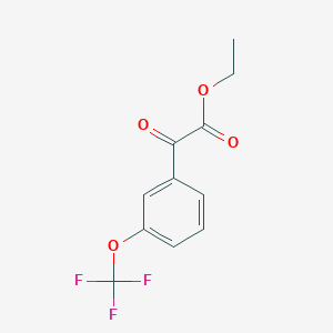 molecular formula C11H9F3O4 B2711421 Ethyl 2-oxo-2-(3-(trifluoromethoxy)phenyl)acetate CAS No. 642447-55-0