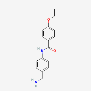 molecular formula C16H18N2O2 B2711443 N-[4-(Aminomethyl)phenyl]-4-ethoxybenzamide CAS No. 1016499-09-4