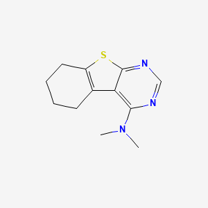 molecular formula C12H15N3S B2711453 N,N-dimethyl-5,6,7,8-tetrahydrobenzo[4,5]thieno[2,3-d]pyrimidin-4-amine CAS No. 871807-58-8