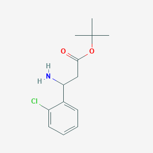 molecular formula C13H18ClNO2 B2711499 Tert-butyl 3-amino-3-(2-chlorophenyl)propanoate CAS No. 2248388-36-3