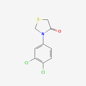 molecular formula C9H7Cl2NOS B2711580 3-(3,4-Dichlorophenyl)-1,3-thiazolidin-4-one CAS No. 109052-15-5