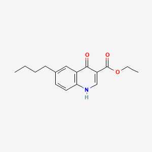 molecular formula C16H19NO3 B2711616 Ethyl 6-butyl-4-hydroxyquinoline-3-carboxylate CAS No. 35957-26-7