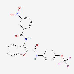 3-(3-nitrobenzamido)-N-(4-(trifluoromethoxy)phenyl)benzofuran-2-carboxamide