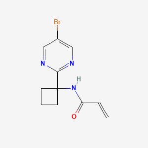 N-[1-(5-Bromopyrimidin-2-yl)cyclobutyl]prop-2-enamide