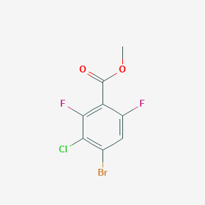 molecular formula C8H4BrClF2O2 B2711660 Methyl 4-bromo-3-chloro-2,6-difluorobenzoate CAS No. 1500268-85-8