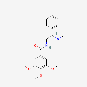 molecular formula C21H28N2O4 B2711668 N-[2-(dimethylamino)-2-(4-methylphenyl)ethyl]-3,4,5-trimethoxybenzamide CAS No. 899975-26-9