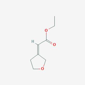 molecular formula C8H12O3 B2711687 Tetrahydrofuran-3-ylideneacetic acid ethyl ester CAS No. 239127-73-2