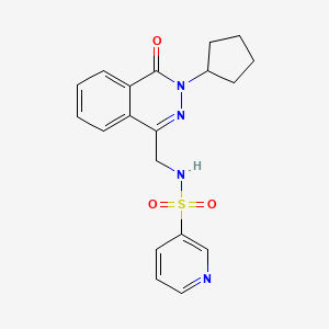 N-((3-cyclopentyl-4-oxo-3,4-dihydrophthalazin-1-yl)methyl)pyridine-3-sulfonamide
