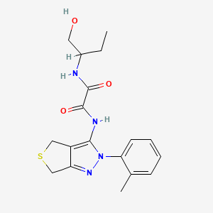 N1-(1-hydroxybutan-2-yl)-N2-(2-(o-tolyl)-4,6-dihydro-2H-thieno[3,4-c]pyrazol-3-yl)oxalamide