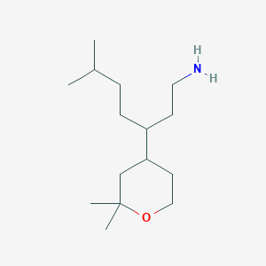 3-(2,2-dimethyltetrahydro-2H-pyran-4-yl)-6-methylheptan-1-amine