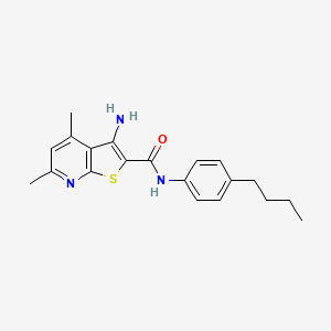 3-amino-N-(4-butylphenyl)-4,6-dimethylthieno[2,3-b]pyridine-2-carboxamide