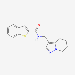 N-((4,5,6,7-tetrahydropyrazolo[1,5-a]pyridin-3-yl)methyl)benzo[b]thiophene-2-carboxamide