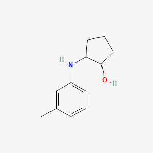 2-[(3-Methylphenyl)amino]cyclopentan-1-ol