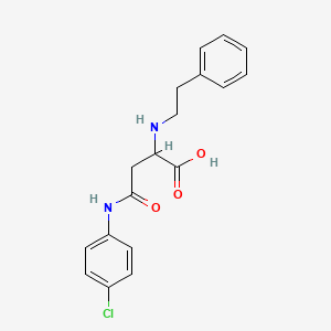 4-((4-Chlorophenyl)amino)-4-oxo-2-(phenethylamino)butanoic acid