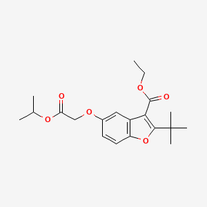 Ethyl 2-tert-butyl-5-[2-oxo-2-(propan-2-yloxy)ethoxy]-1-benzofuran-3-carboxylate